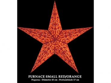 Candeeiro Estrela Starlightz Furnace Small Red/Orange